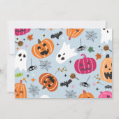  spooky One ハロウィン 1歳の誕生日 招待状 (裏面)