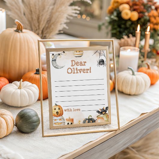 Spooky One Birthday Memory Card 招待状