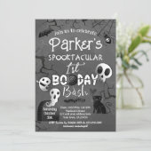 Spooky One Blue Ghost Halloween 招待状 (スタンド正面)