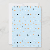 Spooky One Blue Ghost Halloween 招待状 (裏面)