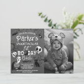 Spooky One Blue Ghost Halloween 招待状 (スタンド正面)