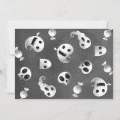 Spooky One Blue Ghost Halloween 招待状 (裏面)