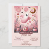 Spooky One Boo Crew Friendly Ghost Ghouls Birthday 招待状 (正面)