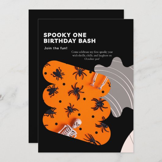 SPOOKY ONE custom  招待状 (正面/裏面)