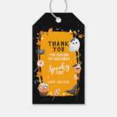 Spooky One Cute Halloween Birthday Thank You ギフトタグ (正面)