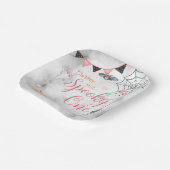 Spooky One Girl Halloween 1st Birthday ペーパープレート (傾斜あり)