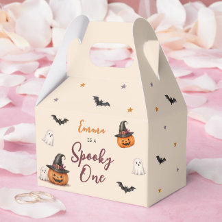 Spooky One Halloween 1st Birthday Girls Ghost フェイバーボックス