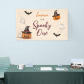 Spooky One Halloween 1st Birthday Girls Ghost 横断幕 (トレードショー)