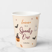 Spooky One Halloween 1st Birthday Girls Ghost 紙コップ (裏面)