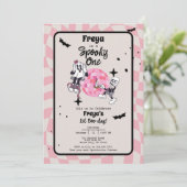 Spooky One Halloween First Birthday Invitation 招待状 (スタンド正面)