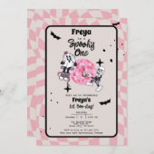 Spooky One Halloween First Birthday Invitation 招待状 (正面/裏面)