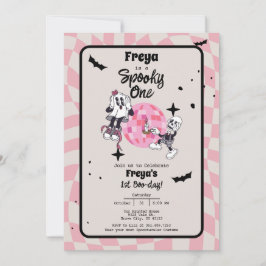 Spooky One Halloween First Birthday Invitation 招待状
