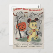 Spooky-ooky Historical Halloween Card ポストカード (正面/裏面)