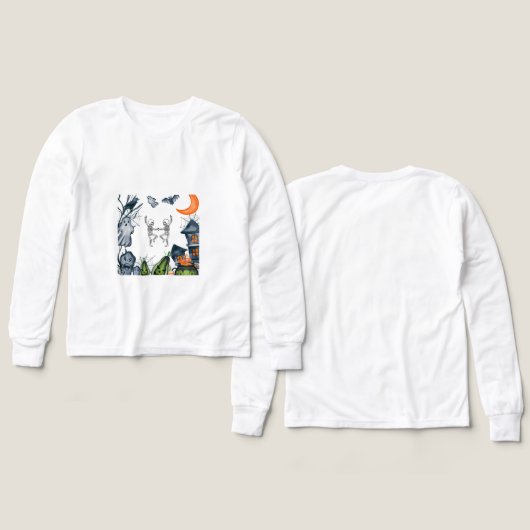 Spooky Party Frame tee shirt (デザイン 正面＆背面)