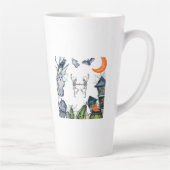 Spooky Party Frame tee shirt カフェラテマグ (右)