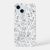 Spooky Pokémon Doodle Case iPhone 15ケース (裏面)