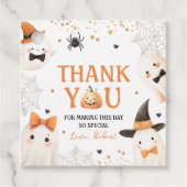 Spooky Pumpkin Birthday Thank You Tag フェイバータグ (正面)