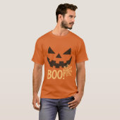 Spooky Pumpkin Boo Halloween T-Shirt Tシャツ (正面フル)