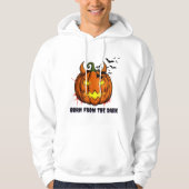 Spooky Pumpkin Halloween Hoodie - Bats パーカ (正面)