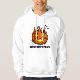Spooky Pumpkin Halloween Hoodie - Bats パーカ