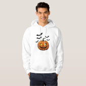 Spooky Pumpkin Hoodie | Autumn Fall sweet shirt パーカ (正面フル)