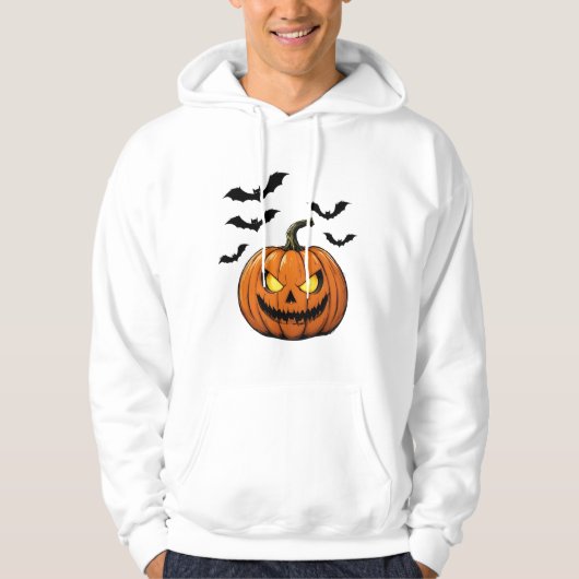 Spooky Pumpkin Hoodie | Autumn Fall sweet shirt パーカ (正面)