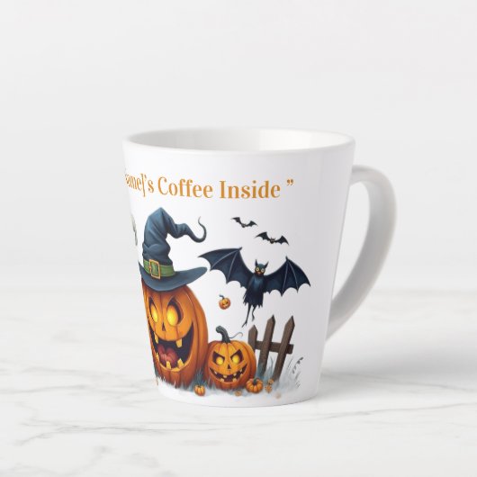 Spooky Pumpkin Magic Mug カフェラテマグ (右アングル)