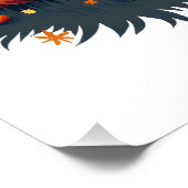 Spooky Pumpkin Patch � Retro Halloween Tee ポスター (コーナー)