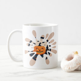 Spooky Pumpkin Splash Halloween Mug コーヒーマグカップ