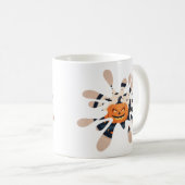 Spooky Pumpkin Splash Halloween Mug コーヒーマグカップ (正面右)
