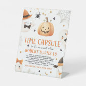 Spooky Pumpkin Time Capsule Sign 台座サイン (正面)