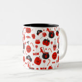 Spooky pumpkins Halloween  ツートーンマグカップ (正面右)