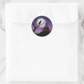 Spooky Raven and Haunted Mansion ラウンドシール (バッグ)