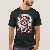 spooky Red Panda mummy Tシャツ (正面)
