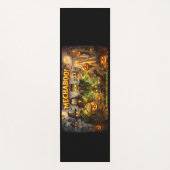 Spooky robot Halloween yoga mat de ヨガマット (正面)