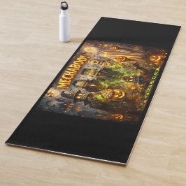 Spooky robot Halloween yoga mat de ヨガマット