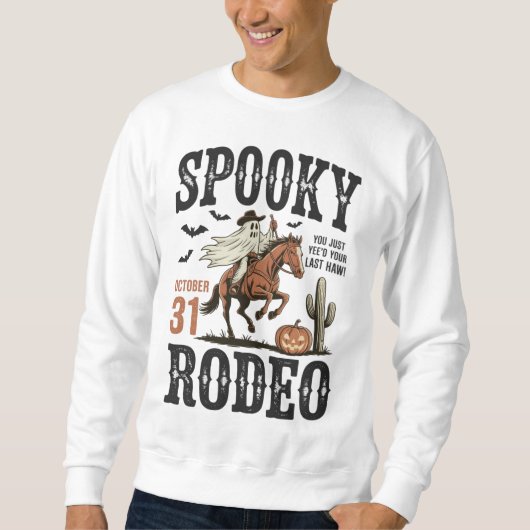 Spooky Rodeo Western Halloween スウェットシャツ (正面)
