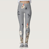 Spooky, Scarey Halloween Leggings レギンス (正面)