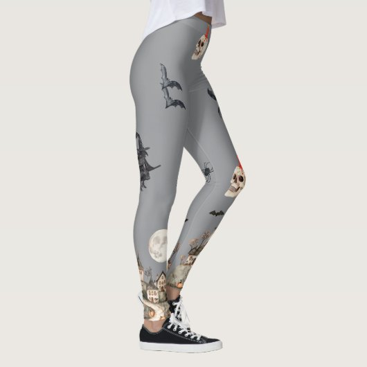 Spooky, Scarey Halloween Leggings レギンス (右)