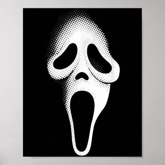 Spooky Scary Ghost Face Horror Party Mask Hallowee ポスター (正面)