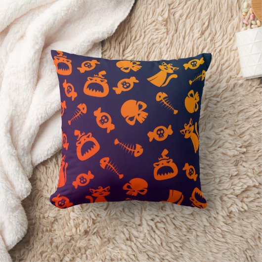 Spooky Seamless Pattern C (Style: 1) クッション (ブランケット)