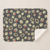 Spooky Seamless Pattern D (Style: 2) シェルパブランケット (正面(横))