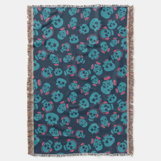 Spooky Seamless Pattern E (Style: 1) スローブランケット (正面縦)