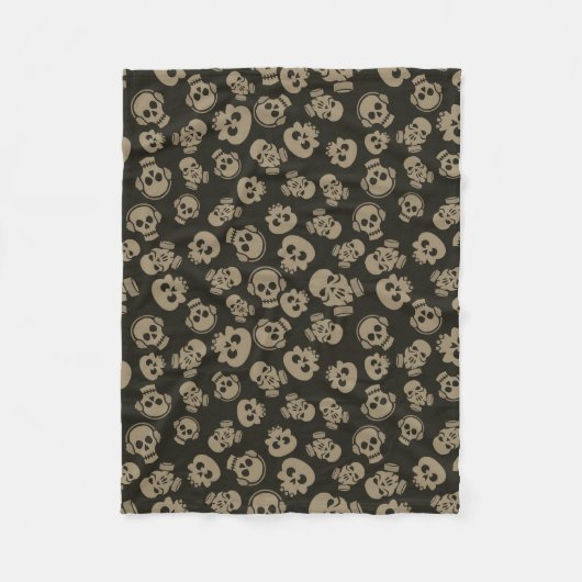 Spooky Seamless Pattern E (Style: 3) フリースブランケット (正面)