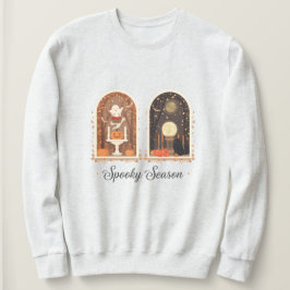 Spooky Season スウェットシャツ | かわいいお化けとカボチャ
