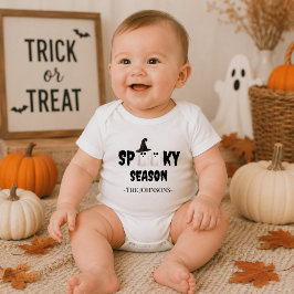 Spooky Season – 初めてのハロウィン服 ベビーボディスーツ