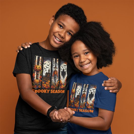 Spooky Season Brush Stroke Halloween Fall Autumn Tシャツ