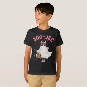 Spooky Season Cute Ghost Funny Halloween Boujee Bo Tシャツ (正面フル)