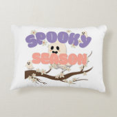 Spooky Season ghost Halloween accent Throw Pillow アクセントクッション (裏面)