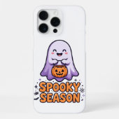 Spooky Season Ghost iPhone 16 Pro Max Case iPhoneケース (裏面)
